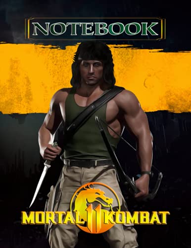 Mortal Kombat 11 | Rambo quote: "Everybody dies." | Drawing Notebook | Notebook 120 Dot Grid Pages (8.5" x 11"): Dot Grid Pages Notebook for Video ... for kids, for girls and boys of all ages.