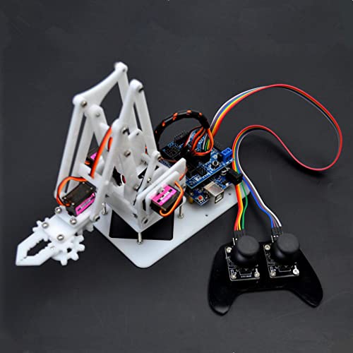 NC DIY 4-DOF Robot Mecánico Brazo PS2 Manija RC para El Kit Manipulador de DIY