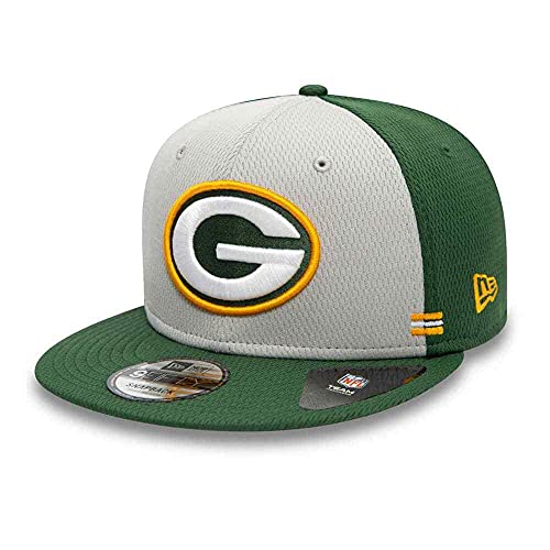 New Era NFL Green Bay Packers Authentic 2020 Sideline 9FIFTY Snapback Home Game Cap, Größe:S/M