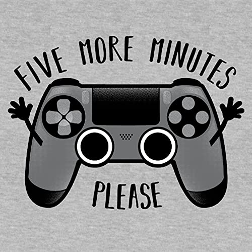 Pampling Camiseta niño Play Five More Minutes (Talla S Kids) - Videojuego - 100% Algodón - Serigrafía