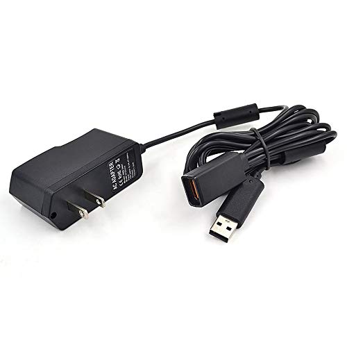 QiKun-Home Cable Adaptador de Fuente de alimentación de CA USB para Xbox 360 XBOX360 Kinect Sensor El Mejor reemplazo para el Adaptador de alimentación de CA Original Negro