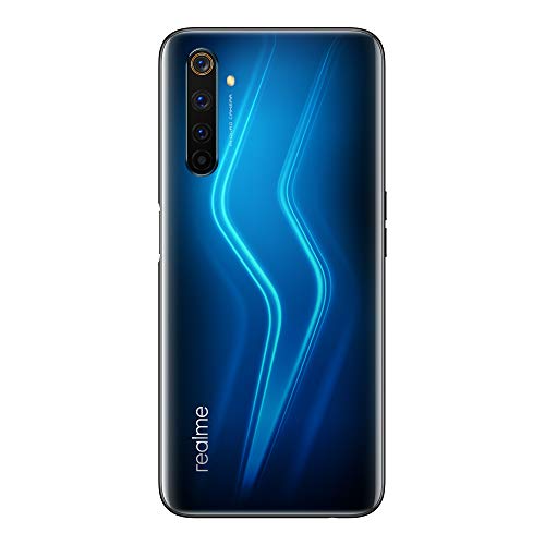 realme 6 Pro – Smartphone de 6.6”, 6 GB RAM + 128 GB de ROM, Procesador OctaCore Snapdragon 720G, Cuádruple Cámara AI 64MP, Dual Sim - Color Lightning Blue [Versión Española, compatible con Portugal]