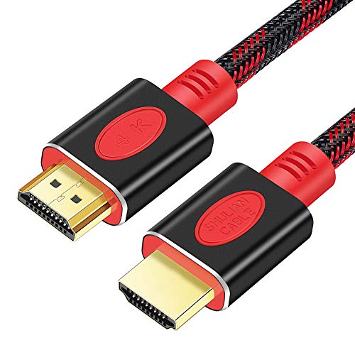 SHULIANCABLE Cable HDMI 4K, HDMI 2.0 Alta Velocidad con Ethernet 4K 18Gbps, 3D, 1080p, Compatible con TV, Xbox, HDR, ARC, PS4, BLU-Ray (2M)