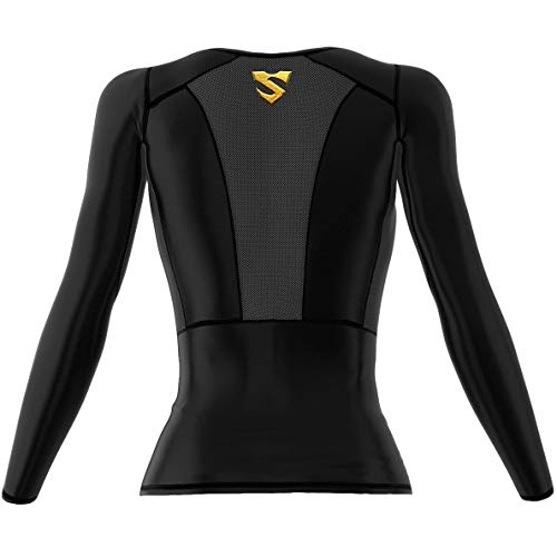 SMMASH Steam Punk Mary Womens Long Sleeve Compression Tops, Breathable and Light, Functional Thermal Shirt for Crossfit, Fitness, Yoga, Gym, Running, Sport Long sleeved, Antibacterial Material…