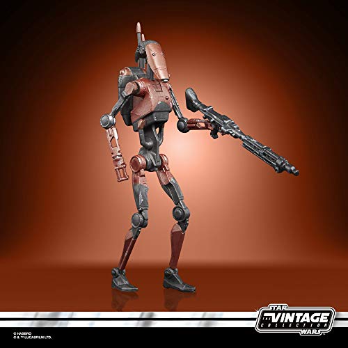 Star Wars La colección Vintage - Star Wars: Battlefront II - Figura de Heavy Battle Droid a Escala de 9,5 cm - Edad: 4+