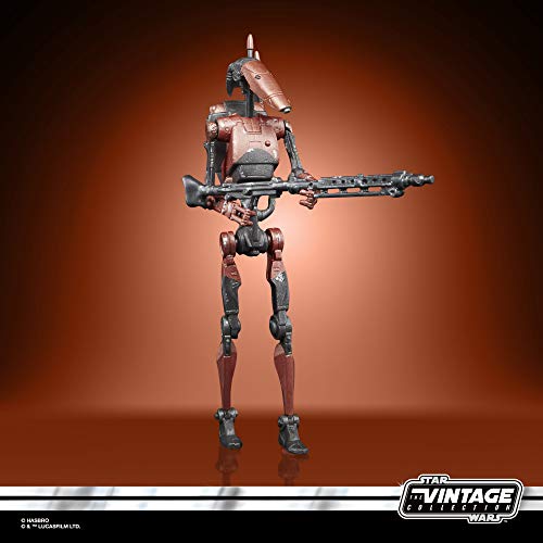 Star Wars La colección Vintage - Star Wars: Battlefront II - Figura de Heavy Battle Droid a Escala de 9,5 cm - Edad: 4+