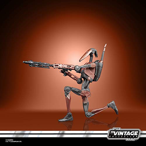 Star Wars La colección Vintage - Star Wars: Battlefront II - Figura de Heavy Battle Droid a Escala de 9,5 cm - Edad: 4+