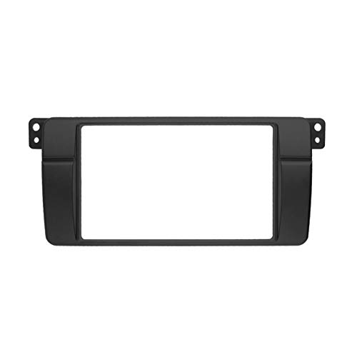 taoxin Double DIN Fascia Fit para BMW 3 Series E46 1998-2005 Radio Dash Mount Steam Trim con Marco ISO Cableado + Adaptador de Antena (Color Name : 173 98 mm)