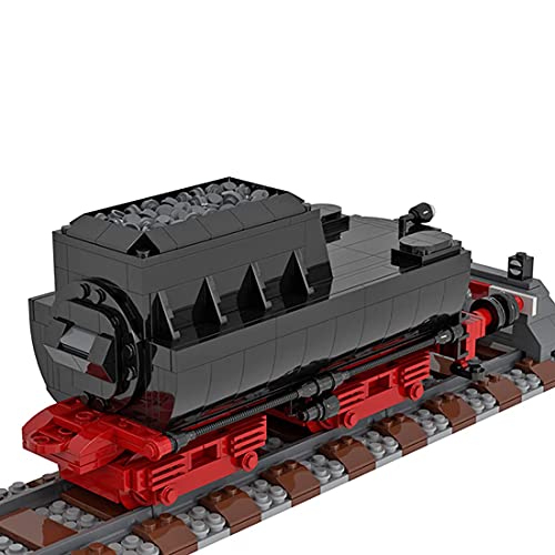 Technics Train Set, 2541 PCSechnics WW2 German BR 52 Steam Train Juego de Bloques de construcción con vías de Tren, Compatible con LegoTechnic, MOC-25554