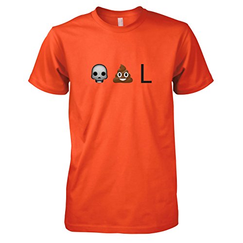 Texlab Pool Emotes Camiseta, Hombre, Naranja, XX-Large