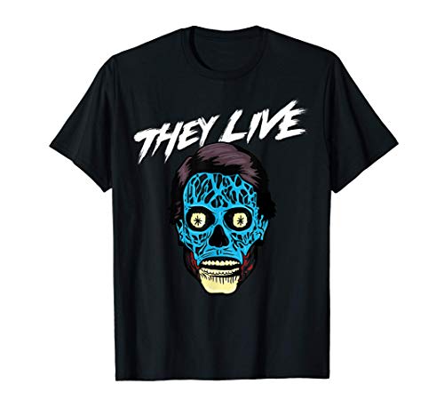 They Live Alien Big Face Camiseta