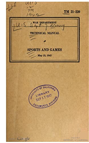 TM 21-220 Sports And Games, 1942 (English Edition)