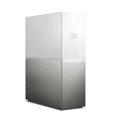 Western Digital My Cloud Home - Almacenamiento en red de 6.TB, 1 bahía, Blanco y Gris