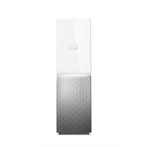 Western Digital My Cloud Home - Almacenamiento en red de 6.TB, 1 bahía, Blanco y Gris