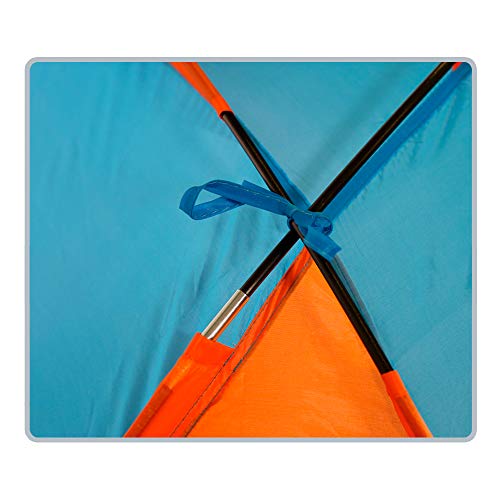 Aktive 62137 - Tienda paravientos Beach 200x125x120 cm - azul y naranja