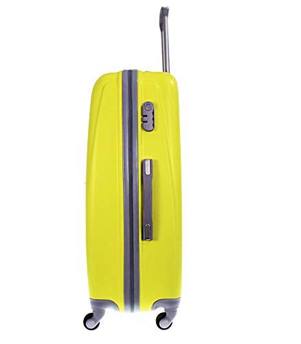 Alexander 28'' ABS Maleta de Viaje Equipaje 73.5*48*26 cm 83L Estructura Rígida Ligera con Asa Telescópica 4 Ruedas Giratorias y Cerratura 4 Colores 3 Tamaños a Elegir (Amarillo, L) 1300GR-L