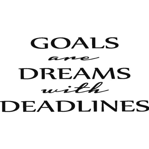 Ambiance-Live adhesivo decorativo para pared Goals Are Dreams, Verde intenso, 25 x 50 cm