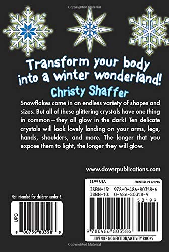 Glow-in-the-Dark Tattoos Snowflakes (Dover Little Activity Books)