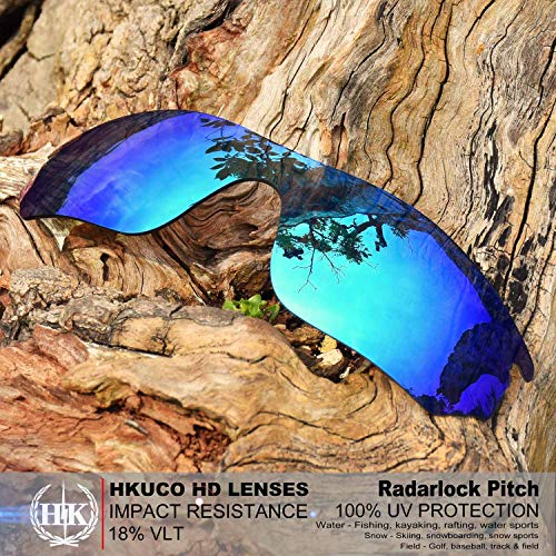 HKUCO Plus Mens Replacement Lenses For Oakley RadarLock Pitch - 1 pair