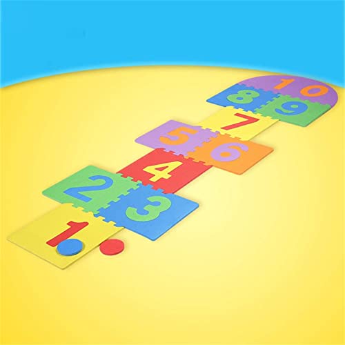 kaixinyg Número Hopscotch Mat Niños Gigante Hopscotch Mat Game Kids Soft Eva Espuma Enclaves de Espuma Interior Azotear Jardín al Aire Libre Juegos de Juegos de Juegos