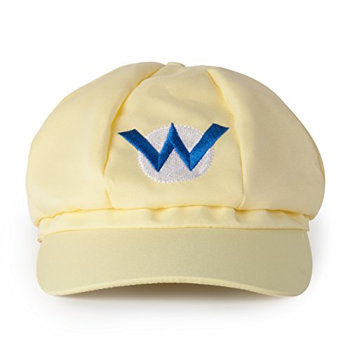 Katara Disfraz de Super Mario Bros. Gorra Clasica de Wario Niños Adultos, Carnaval Cosplay, Color Amarillo (1659) , color/modelo surtido