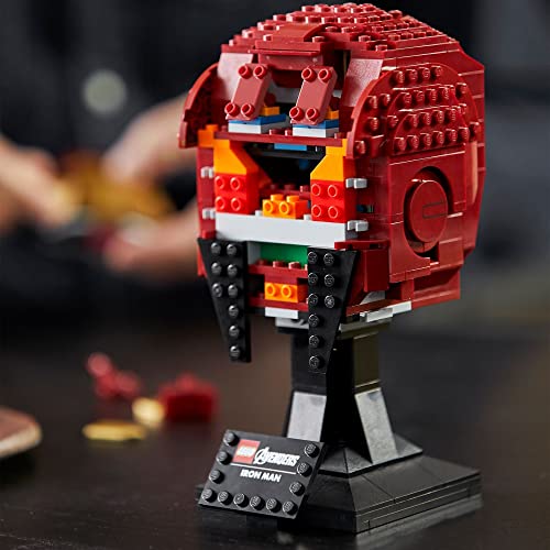 LEGO 76165 Marvel Vengadores El Casco de Iron Man, Set de Construcción para Adultos, Modelo de Coleccionista, Idea de Regalo