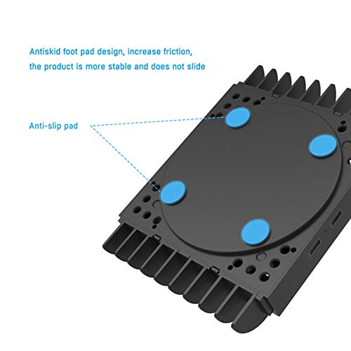 likeitwell Soporte Vertical con Ventilador De Refrigeración para Xbox Series X Base De Enfriamiento De La Consola De Juegos para Xbox Serie X con 3 Puertos De Cubo Y 2 Bastidores De charitable