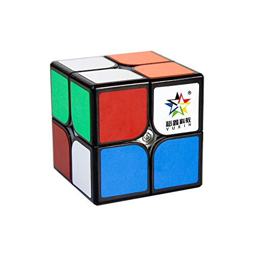 OJIN YuXin Little Magic 2x2x2 Cube Smooth Cube Suavemente rápido Twist Puzzle Puzzle de Enigma (Negro)