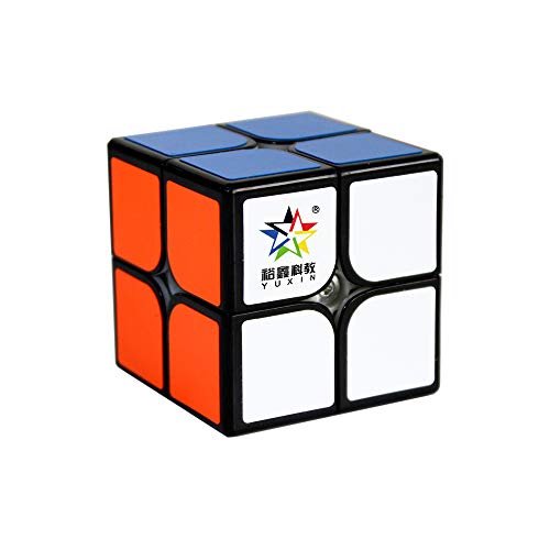 OJIN YuXin Little Magic 2x2x2 Cube Smooth Cube Suavemente rápido Twist Puzzle Puzzle de Enigma (Negro)