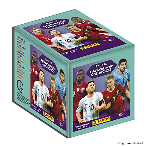 Panini- Road To World Cup 2022 colección de calcomanías (50 Paquetes) (004144BOX50F)