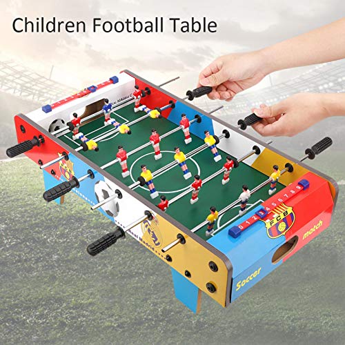 Tablero de futbolín, Mini futbolín de Madera, cómoda Textura Desigual, para Juegos de Interior y Exterior, Sala de Estar de Paly Room