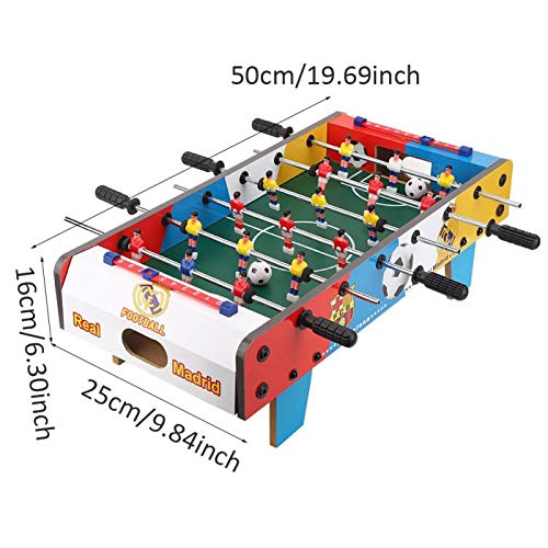 Tablero de futbolín, Mini futbolín de Madera, cómoda Textura Desigual, para Juegos de Interior y Exterior, Sala de Estar de Paly Room