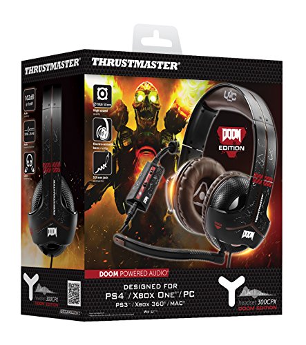 Thrustmaster - Y-300cpx binaurale diadema negro, marrón auricular con micrófono - auriculares con micrófono (alámbrico, 3.5 mm (1/8 "), pc/juegos, circumaural, 10 - 25000 hz, binaurale)