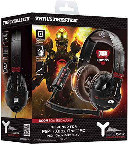 Thrustmaster - Y-300cpx binaurale diadema negro, marrón auricular con micrófono - auriculares con micrófono (alámbrico, 3.5 mm (1/8 "), pc/juegos, circumaural, 10 - 25000 hz, binaurale)