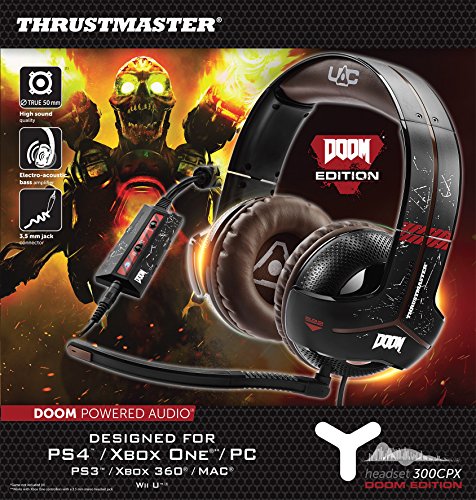 Thrustmaster - Y-300cpx binaurale diadema negro, marrón auricular con micrófono - auriculares con micrófono (alámbrico, 3.5 mm (1/8 "), pc/juegos, circumaural, 10 - 25000 hz, binaurale)