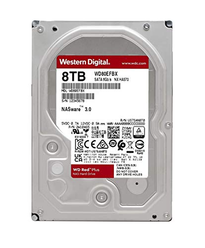 Western Digital WD Red Plus 3.5" 8000 GB Serial ATA III