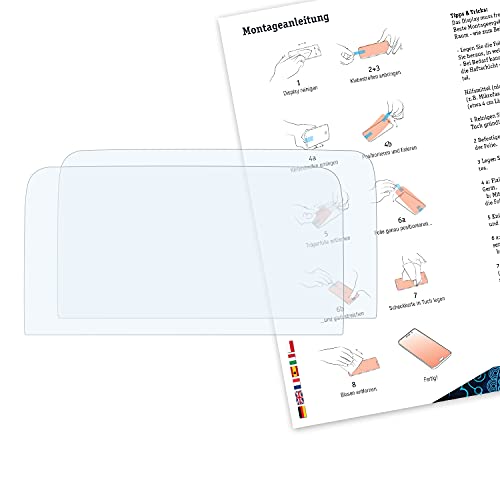 Bruni Película Protectora compatible con GPD Win 2 Protector Película, claro Lámina Protectora (2X)