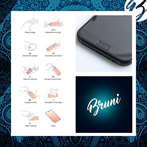 Bruni Película Protectora compatible con GPD Win 2 Protector Película, claro Lámina Protectora (2X)