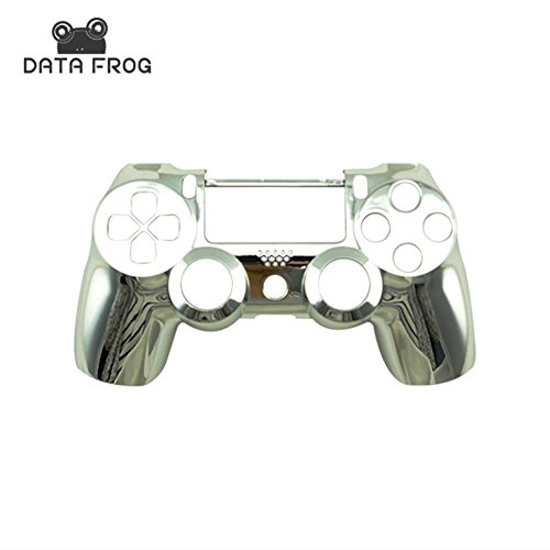 Carcasa completa personalizada especial con botones para PS4 para Sony Playstation 4 Dualshock 4 controlador inalámbrico - cromo plateado