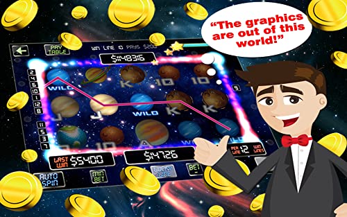 Cosmic Vegas Casino slots - Awesome bonus games to unlock - Unique Lucky Line Bet Multiplier - Huge payouts - Solar System FUN!