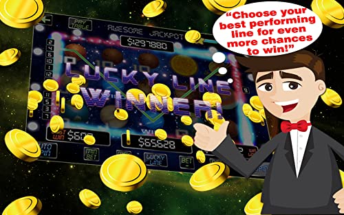 Cosmic Vegas Casino slots - Awesome bonus games to unlock - Unique Lucky Line Bet Multiplier - Huge payouts - Solar System FUN!