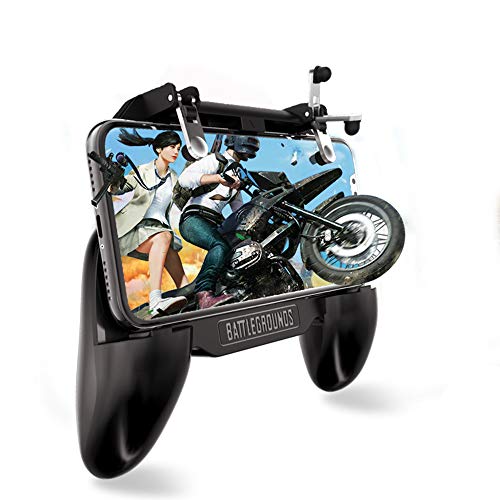 FIYAPOO Mobile Game Controller Compatible para Fortnite PUBG Controlador de Juego Móvil, Apuntar Sensibles para Knives out/Rules of Survival - Joystick Gamepad para Jugar en Android e iPhone