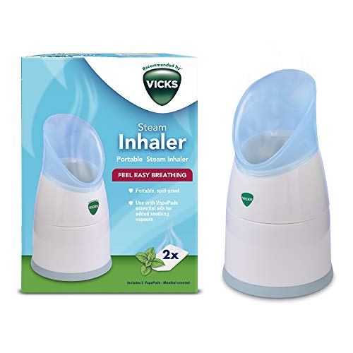 Inhalador de vapor personal Vicks con dos tabletas de esencia, V1300