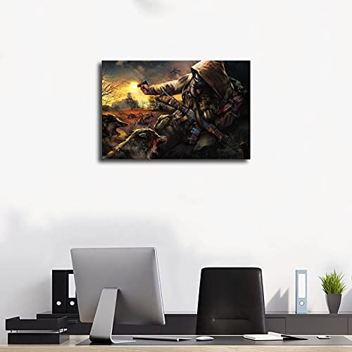 Juego de Escape de Tarkov 3 Póster de lona para decoración de pared, para sala de estar, dormitorio, decoración sin marco: 40 x 60 cm