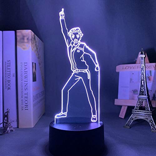 Lampada da tavolo Illusion 3D umore Luce notturna To Zero Lifes In Another World Subaru Natsuki per la decorazione della camera da letto Anime-16 Colors With Remote