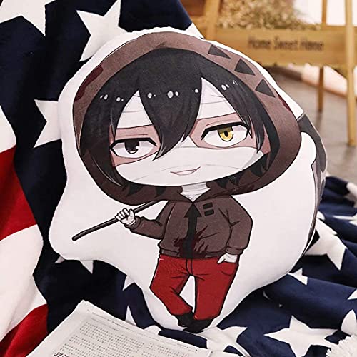 LUALU Personaje De Anime Angels of Death Rachel Zack & Isaac Foster 40cm Juguetes Almohada MuñEco De Peluche, Soft Felpa CojíN Sofa para DecoracióN Y Regalo De CumpleañOs Coleccionable