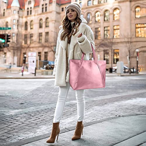 OB OURBAG Bolsos para Mujer Grande Diseñador Calidad Bolso para Las señoras Plateado