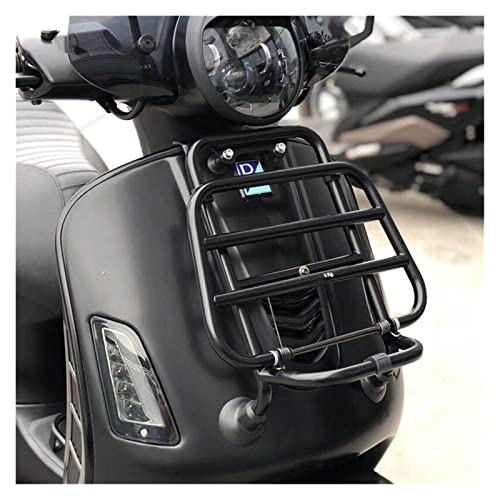 Portaequipajes Trasero para Moto, Portaequipajes Delantero De Acero Inoxidable para V-ESPA GTV 300 Sei-Giorni GTS 300 Super ABS 2014-2018 (Color : Black)