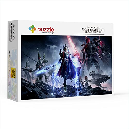 Puzzle De 1000 Piezas para Adultos Warhammer 40,000 Dawn of War III 3, Eldar Rompecabezas Creativo Juego De Rompecabezas Graduación O Regalo De Cumpleaños 75x50cm(1000pcs)