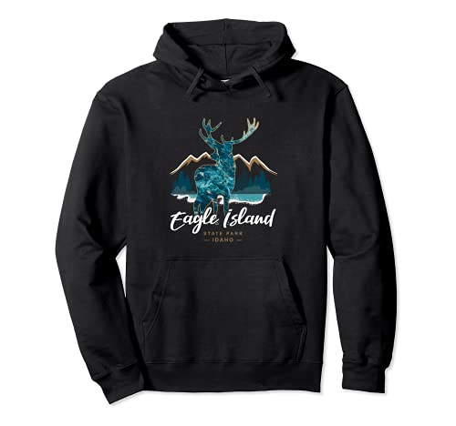 Recuerdo de Idaho del Parque Estatal de Eagle Island Sudadera con Capucha